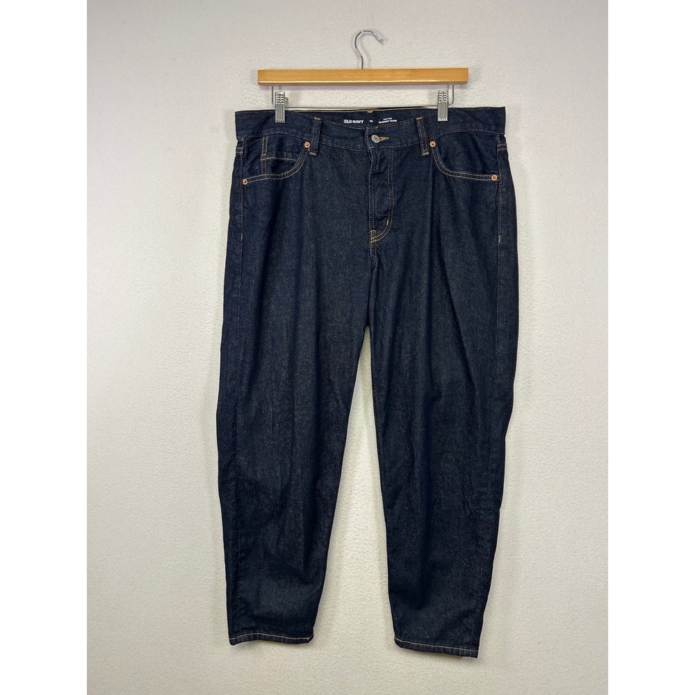 Mom Retro Old‎ Navy Womens 10 Indigo High Rise Slouchy Taper Rigid Denim Jeans